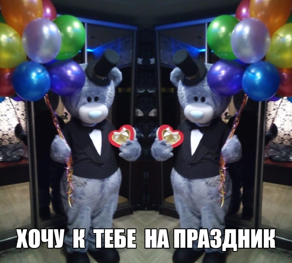 мишка тедди на праздник